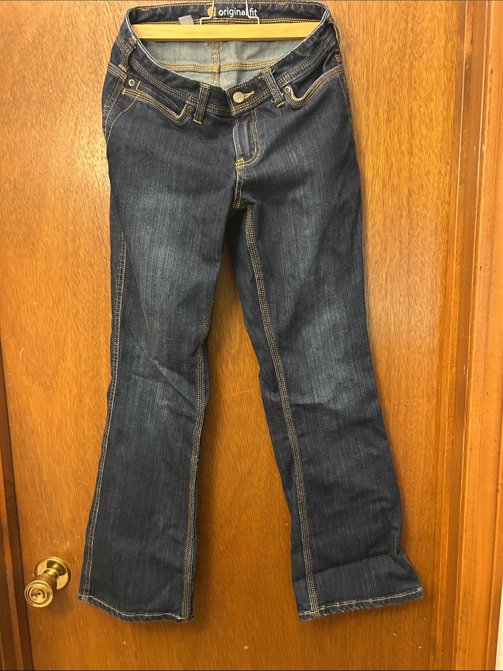 Carhartt Women's Dark Blue Boot-Cut Jeans